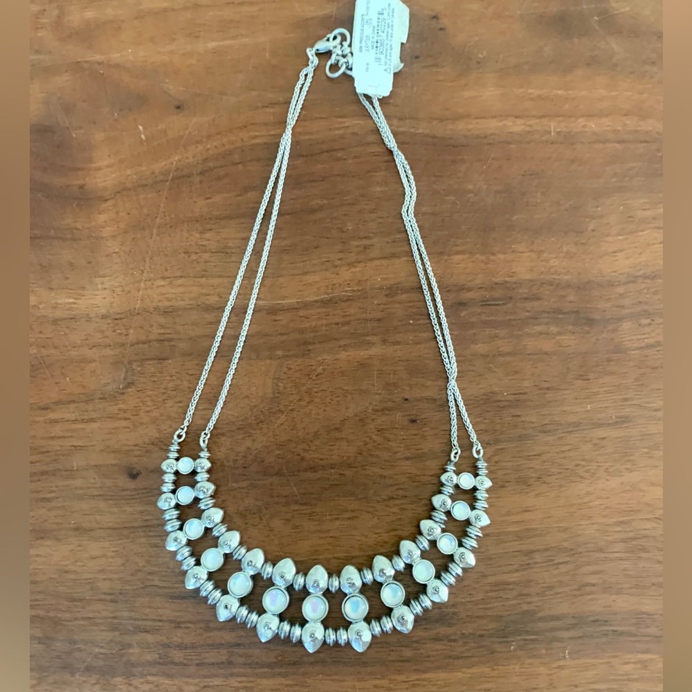 NWT Lucky brand silver collar necklace